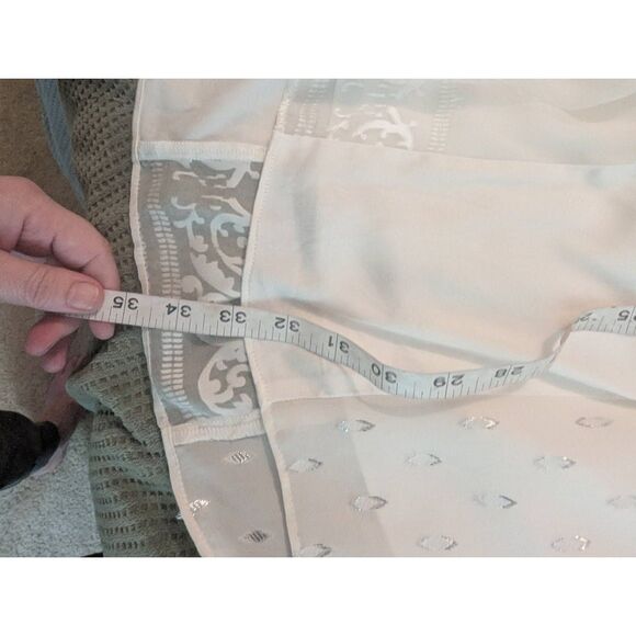 New Hale Bob Women's Size XS White Ivory Open Back Signature Mini Dress Silk - Picture 11 of 12